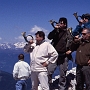 Troop of Austrian flugelhorn players, Durrenstein, looking north.